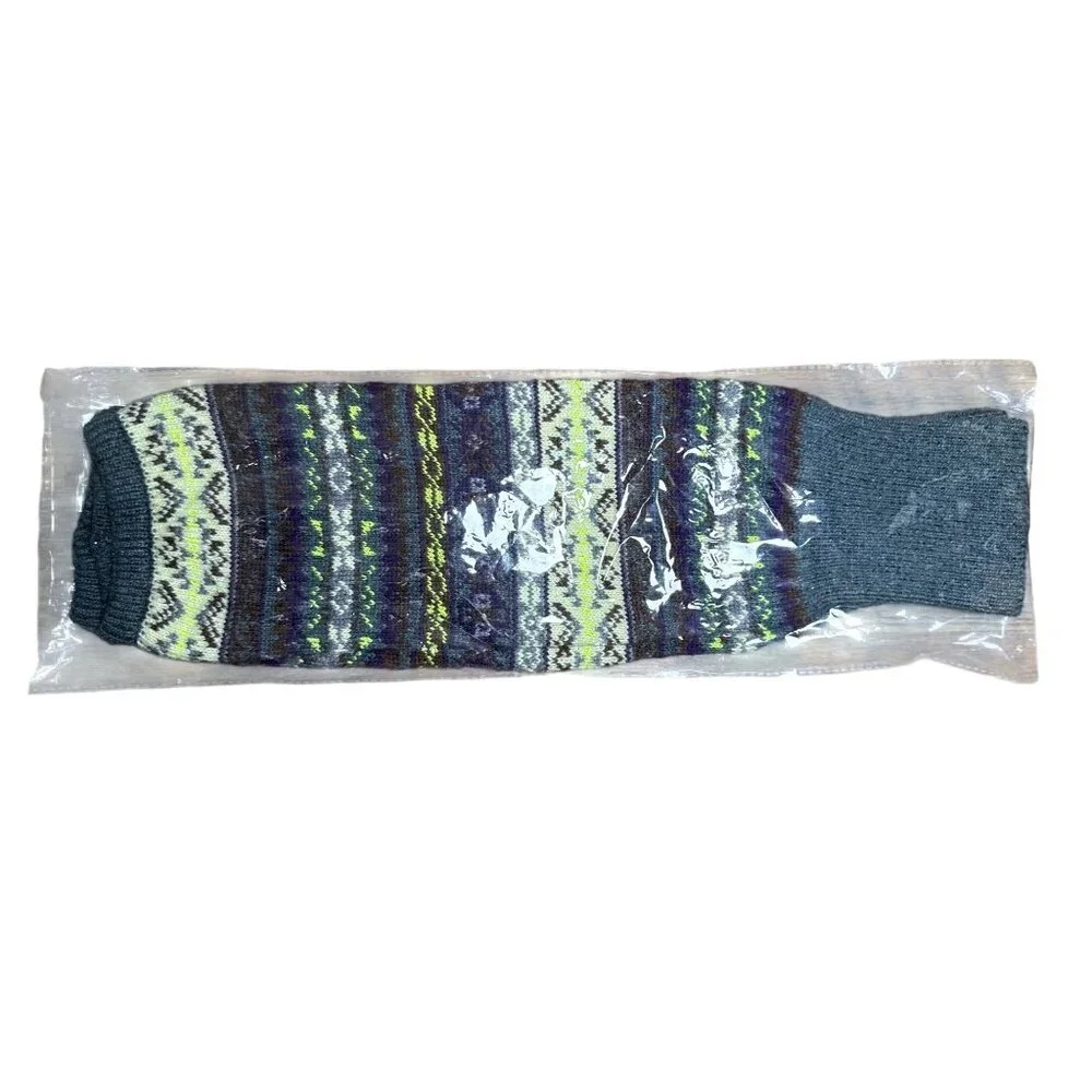 Wool‎ Leg Warmers Winter Striped Boho Long Thigh High Leg Warmers